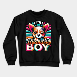 Im The Birthday Boy Dog Paw Family Matching Crewneck Sweatshirt